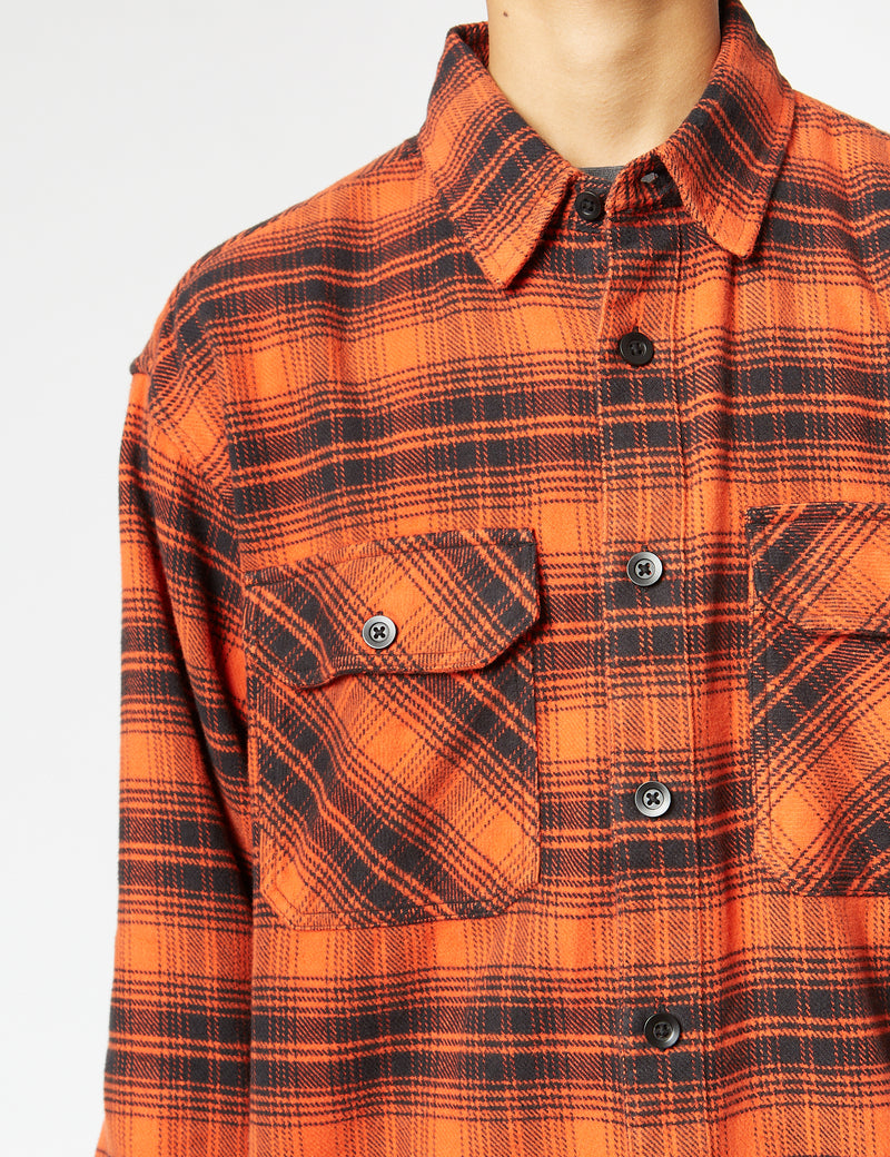 Carhartt-WIP Krenz Long Sleeve Shirt - Brick Red