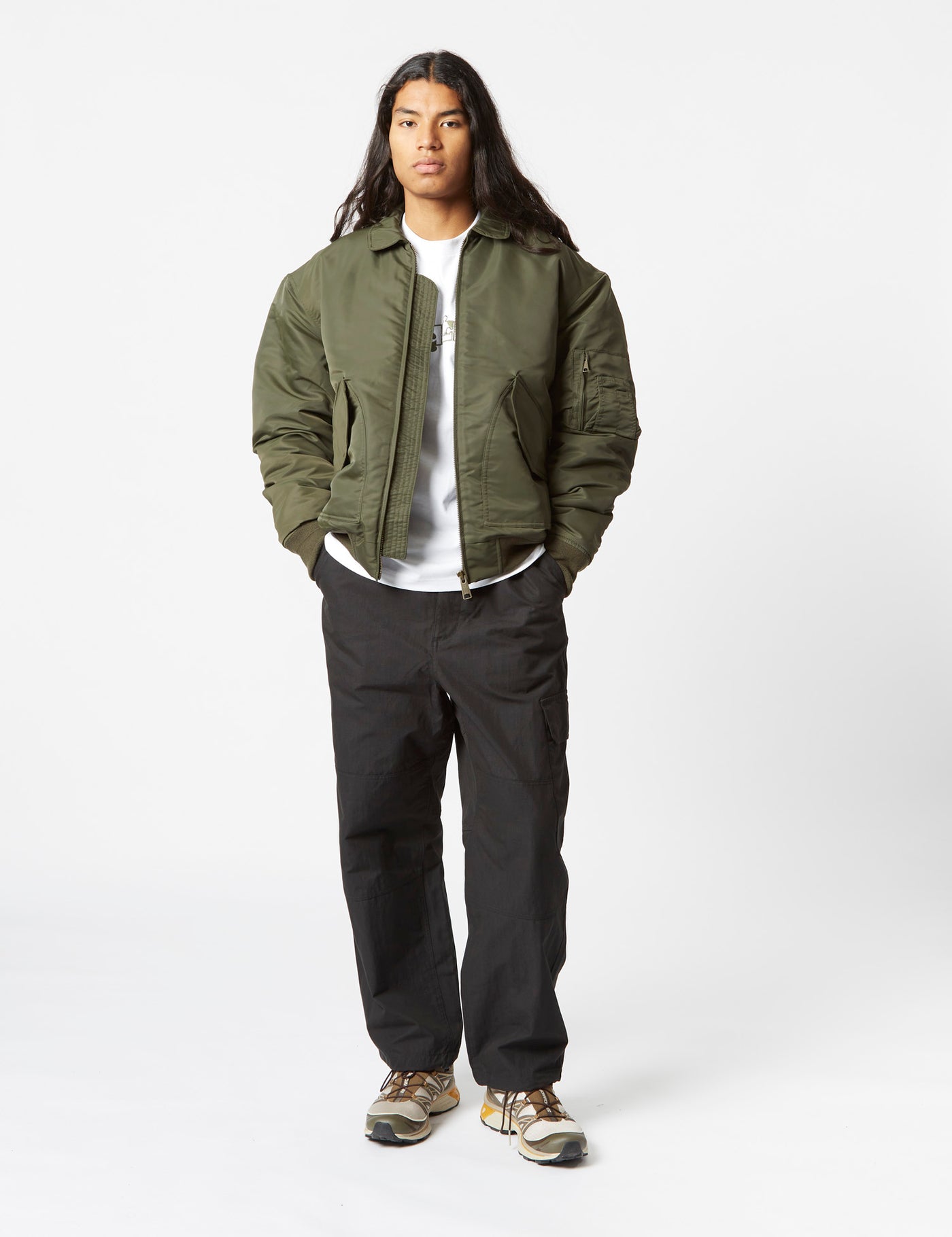Carhartt-WIP Olten Bomber Jacket - Plant Green | Urban Carhartt-WIP Olten Bomber Jacket - Plant Green | Urban