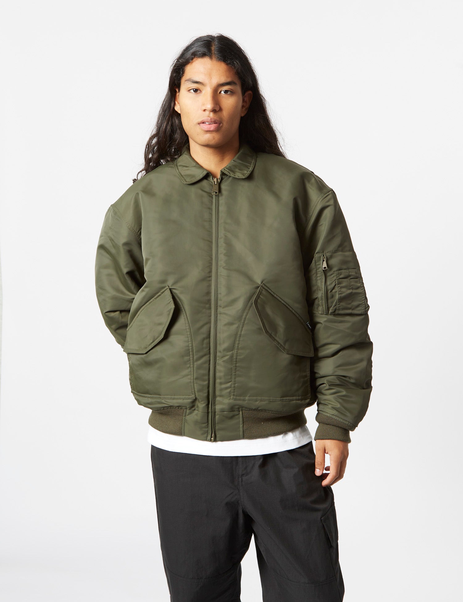 Carhartt-WIP Olten Bomber Jacket - Plant Green | Urban Carhartt-WIP Olten Bomber Jacket - Plant Green | Urban
