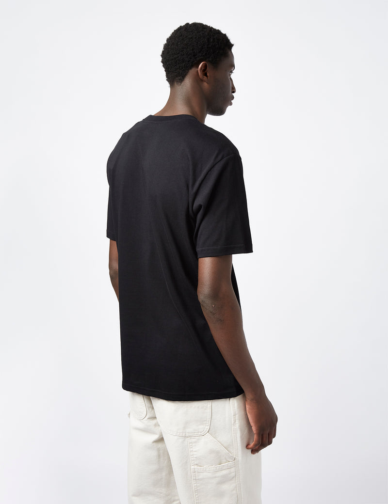 Carhartt-WIP Dandelion Script T-Shirt (Regular) - Black