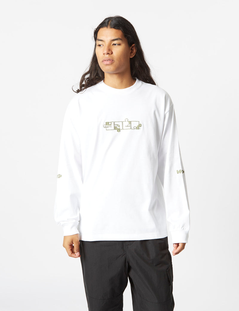 Carhartt-WIP Assemble Long Sleeve T-Shirt (Organic) - White