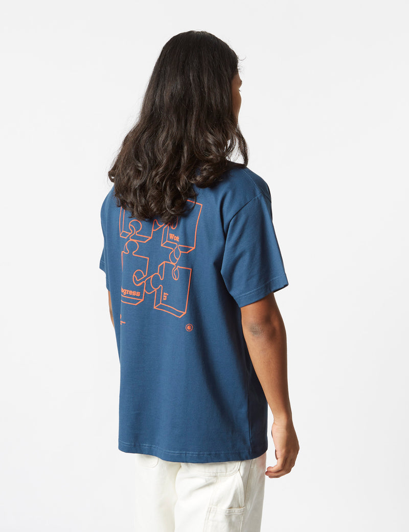 Carhartt-WIP Assemble T-Shirt (Organic) - Squid Dark Blue
