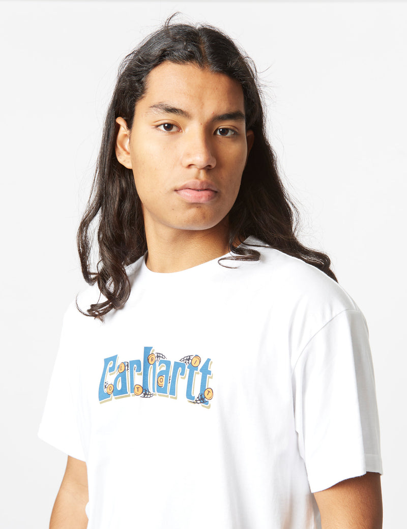 Carhartt-WIP Spin Script T-Shirt (Loose) - White