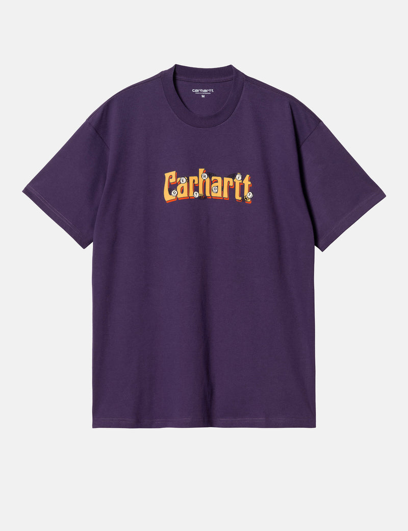 Carhartt-WIP Spin Script T-Shirt (Loose) - Cassis Blue