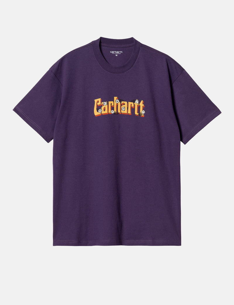 Carhartt-WIP Spin Script T-Shirt (Loose) - Cassis Purple