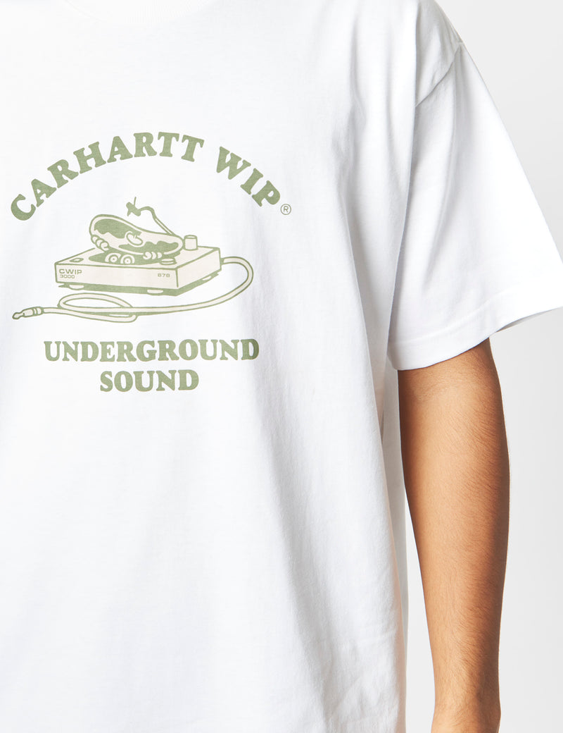Carhartt-WIP Underground Sound T-Shirt (Organic) - White