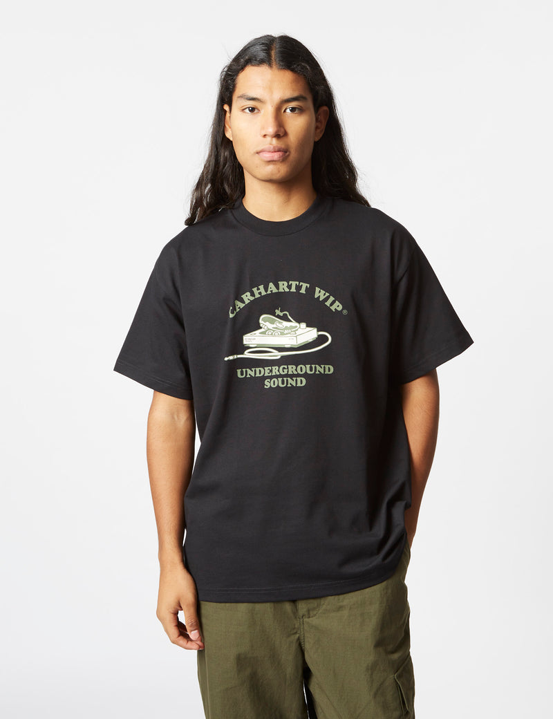 Carhartt-WIP Underground Sound T-Shirt (Organic) - Black