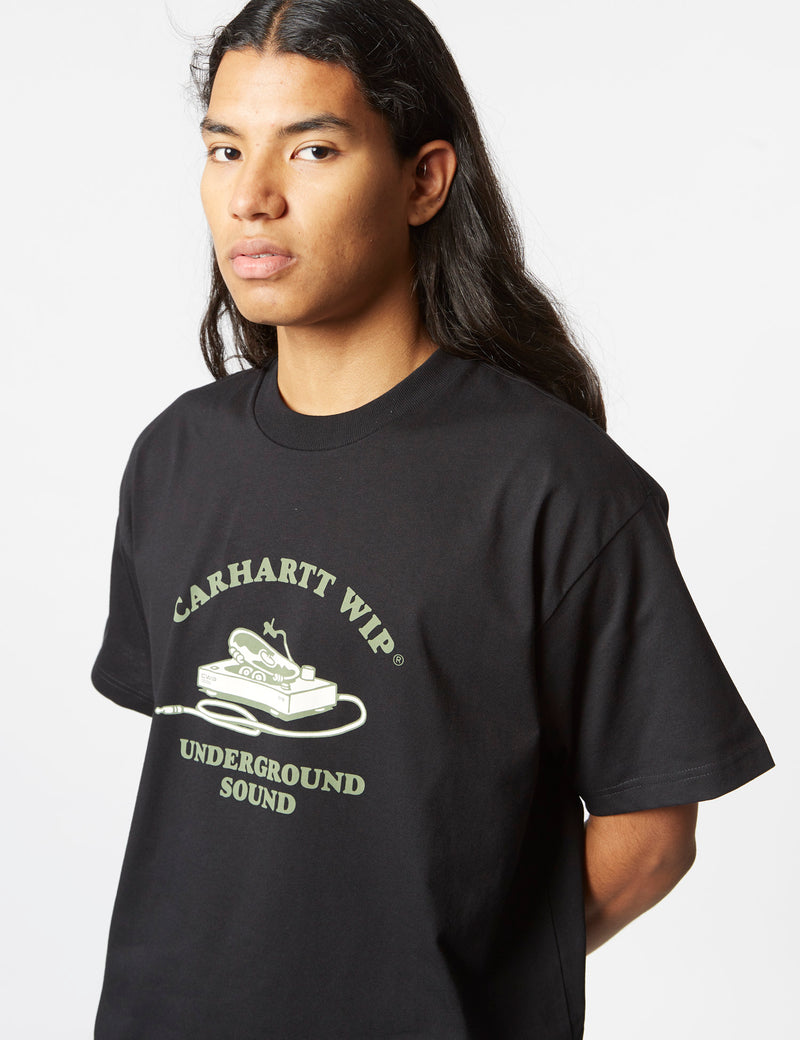 Carhartt-WIP Underground Sound T-Shirt (Organic) - Black