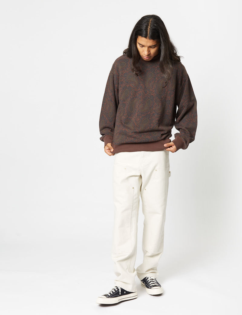 Carhartt-WIP Paisley Sweatshirt (Paisley Print) - Buckeye Brown