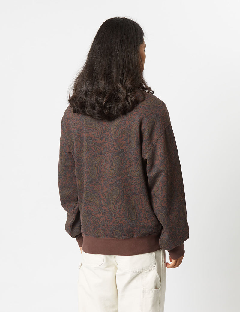 Carhartt-WIP Paisley Sweatshirt (Paisley Print) - Buckeye Brown