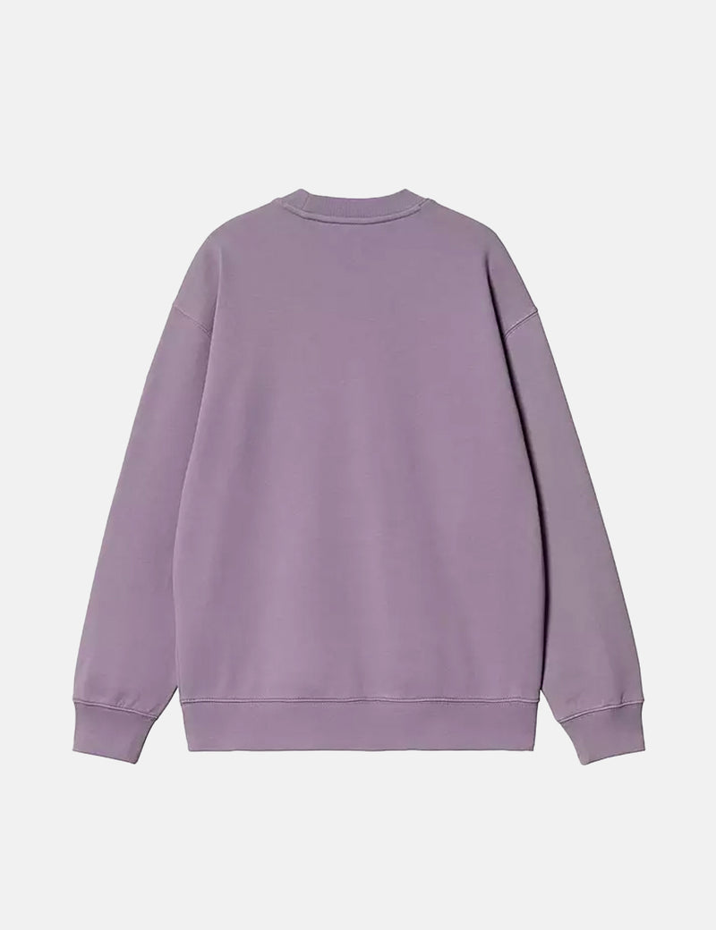Carhartt-WIP Womens Carhartt Sweatshirt - Glassy Purple/Discovery Green