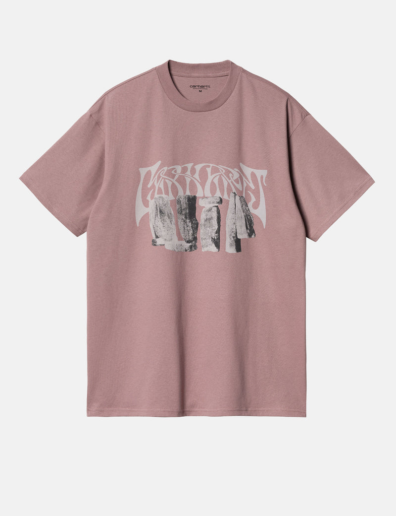 Carhartt-WIP Pagan T-Shirt (Organic) - Daphne Pink/Beige