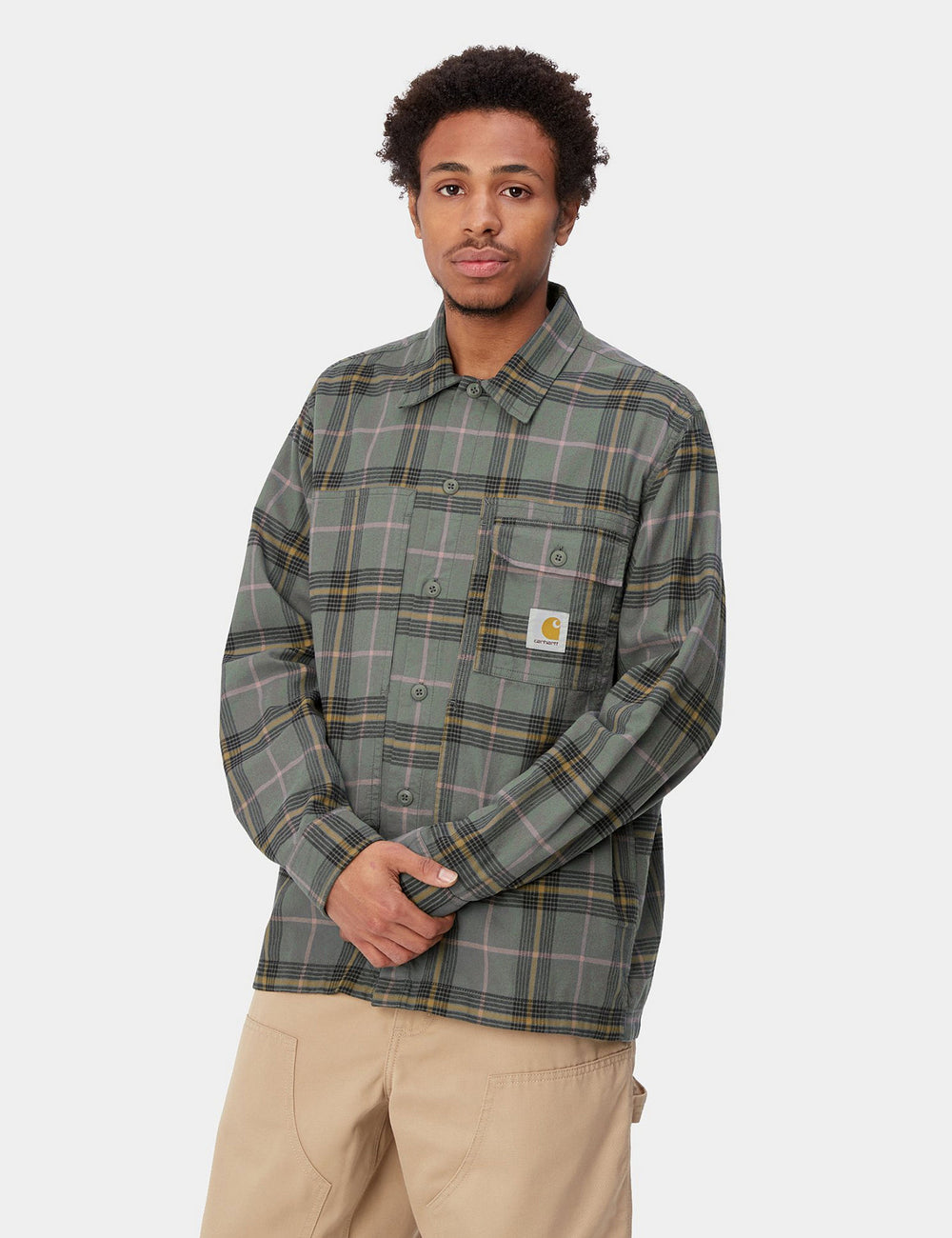 Carhartt-WIP Hadley Check Shirt - Jura Green | Urban Excess