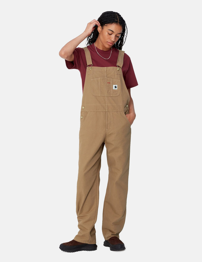 Carhartt WIP Women's Bib Overall Straight Peanut Brown Urban