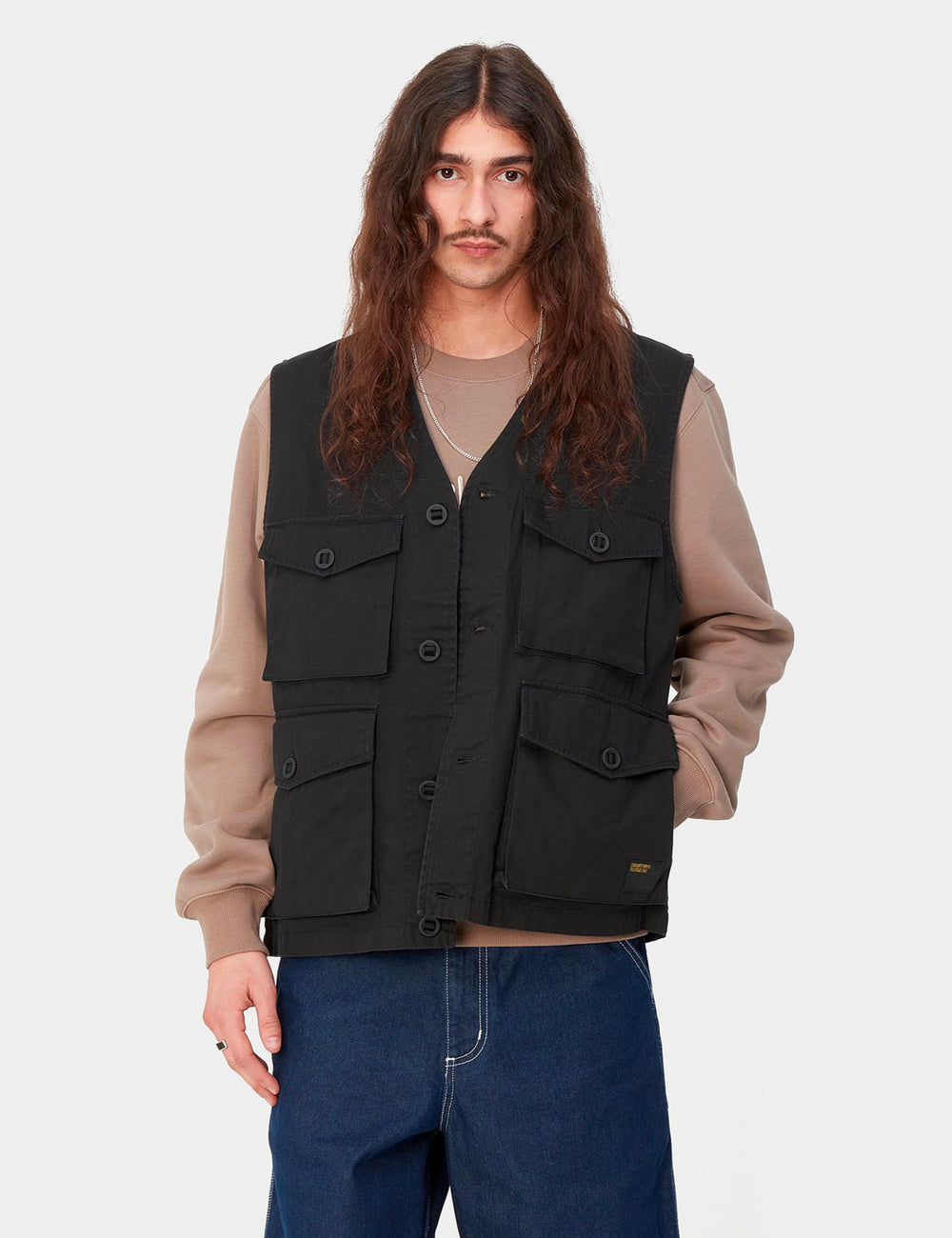 Carhartt WIP Unity Vest Black Heavy Enzyme Wash Urban Excess