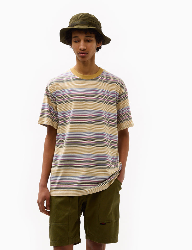 Carhartt-WIP Coby Stripe T-Shirt (Loose) - Bourbon Brown