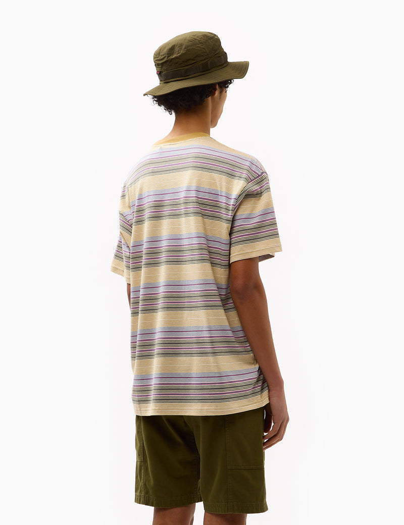 Carhartt-WIP Coby Stripe T-Shirt (Loose) - Bourbon Brown