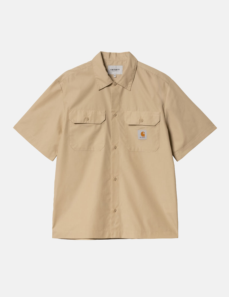 Carhartt WIP Craft Short Sleeve Shirt Sable Khaki Urban Excess. URBAN EXCESS