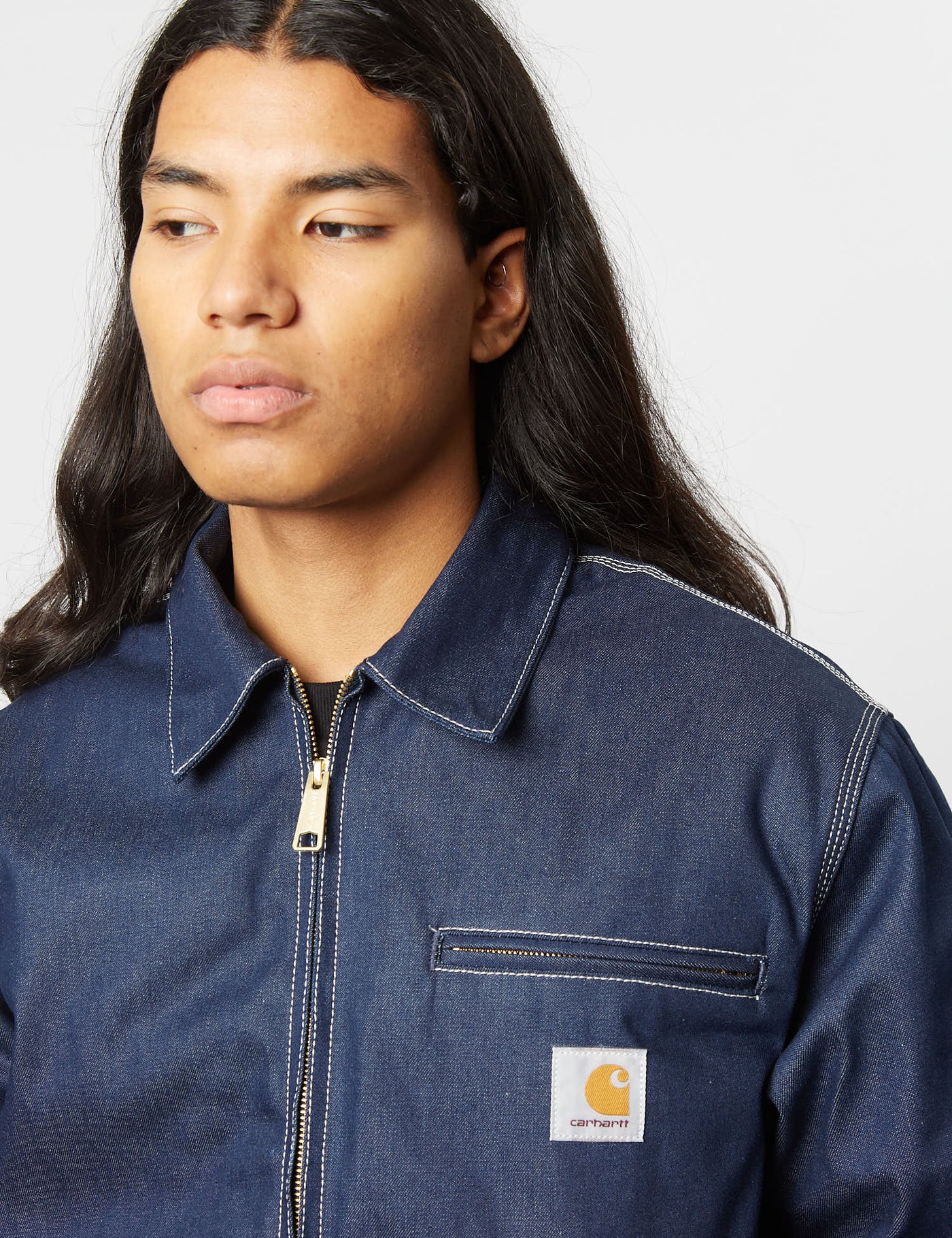 Carhartt-WIP OG Detroit Jacket (Norco Denim) - Blue | URBAN