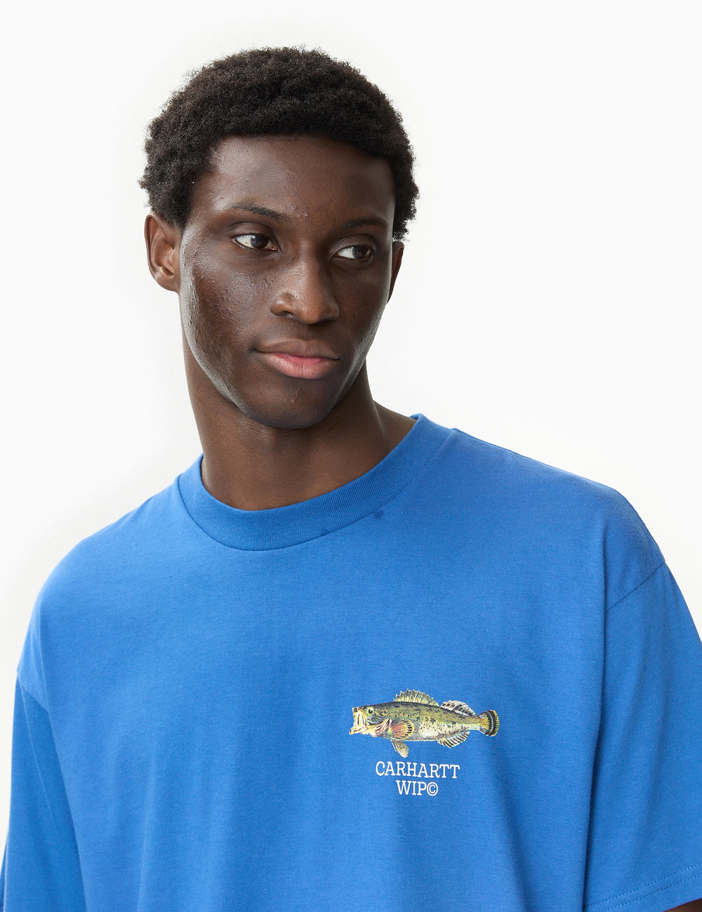 Carhartt WIP Fish T Shirt Loose Acapulco Blue Urban Excess. URBAN EXCESS