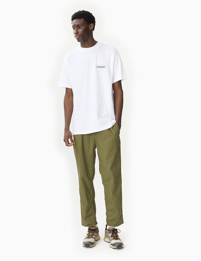 Carhartt-WIP Abbott Pant - Dundee Green Rinsed