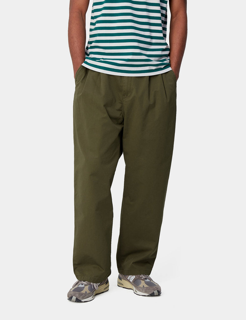 Carhartt-WIP Marv Pant - Dundee Green Stone Washed