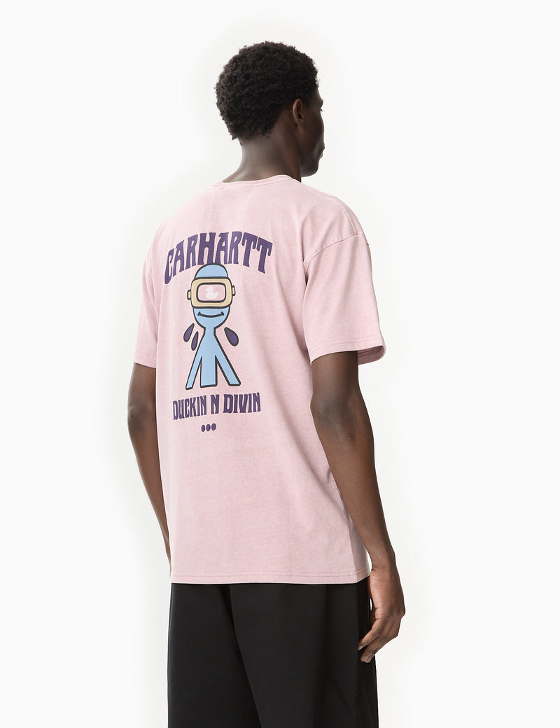 Carhartt-WIP Duckin' T-Shirt (Loose) - Glassy Pink