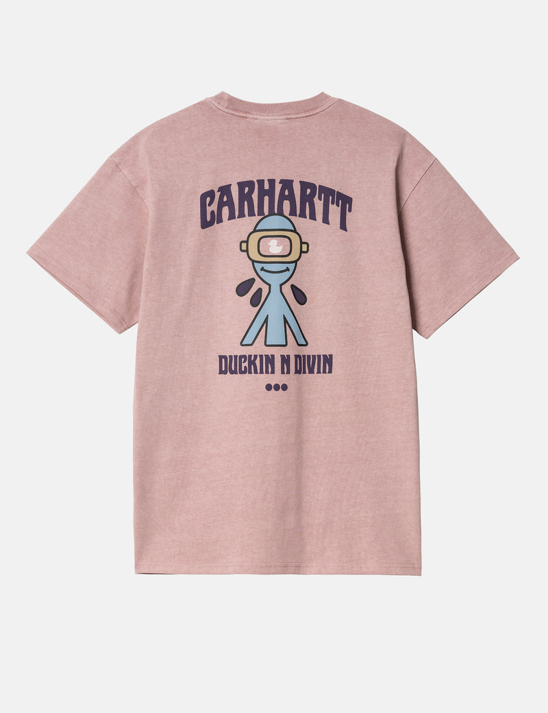 Carhartt-WIP Duckin' T-Shirt (Loose) - Glassy Pink