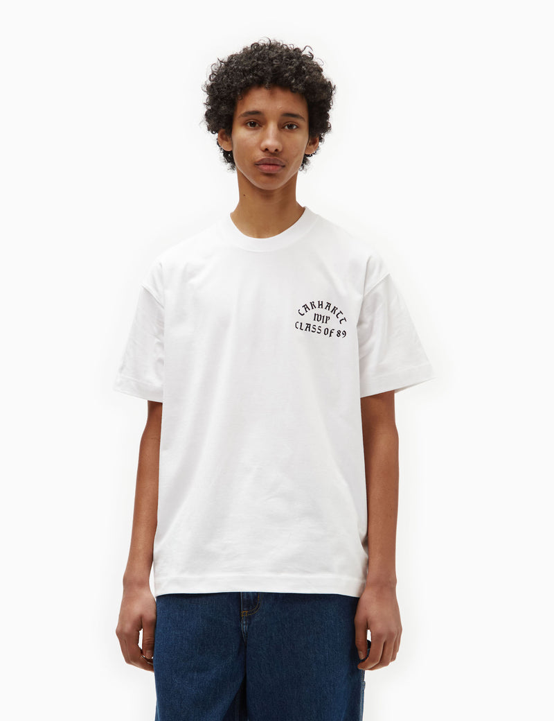 Carhartt-WIP Class of 89 T-Shirt (Loose) - White/Black