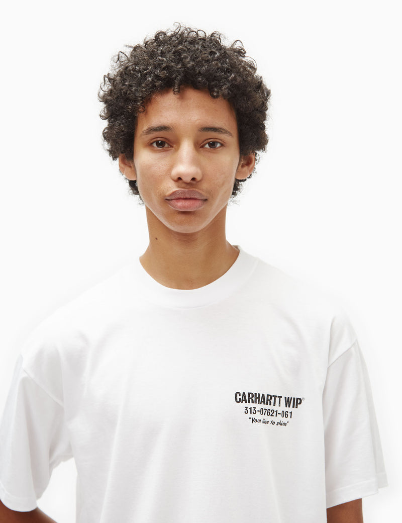 Carhartt-WIP Less Troubles T-Shirt (Loose) - White/Black