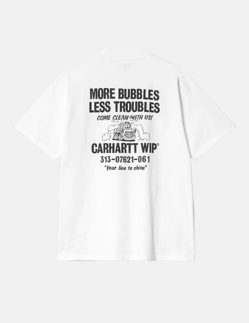 Carhartt-WIP Less Troubles T-Shirt (Loose) - White/Black