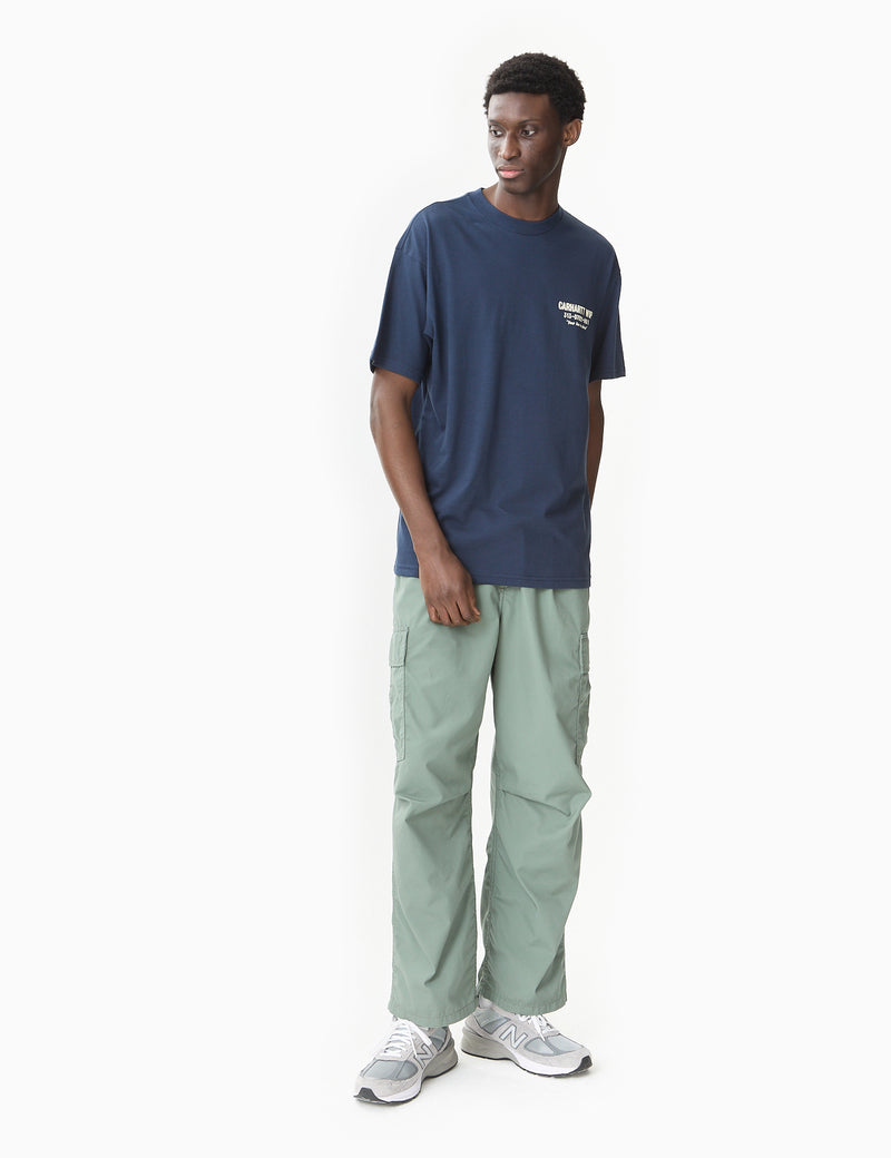 Carhartt-WIP Cole Cargo Pant - Park Green Rinsed