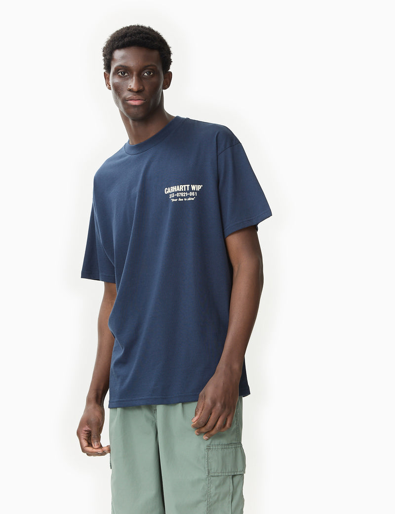 Carhartt-WIP Less Troubles T-Shirt (Loose) - Blue/Wax
