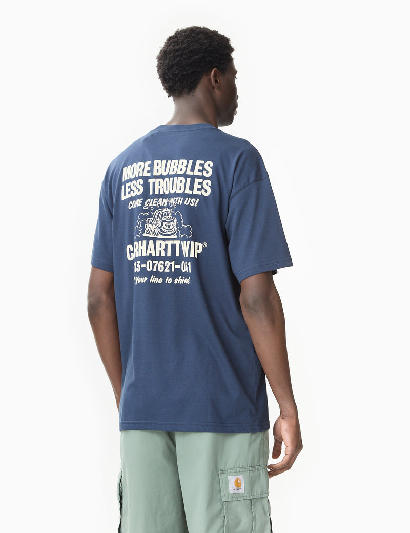 Carhartt-WIP Less Troubles T-Shirt (Loose) - Blue/Wax