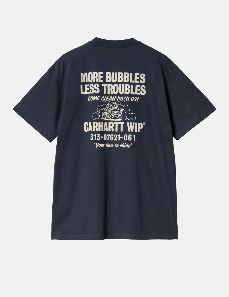 Carhartt-WIP Less Troubles T-Shirt (Loose) - Blue/Wax