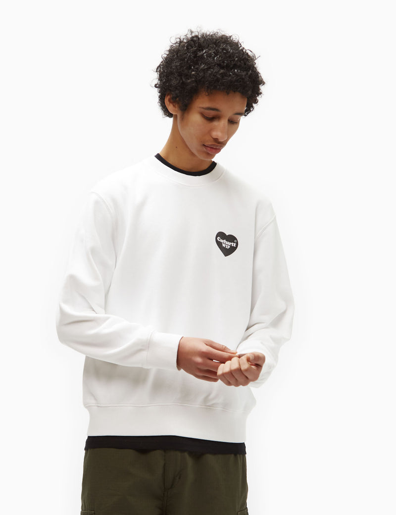 Carhartt-WIP Heart Bandana Sweatshirt (Loose) - White