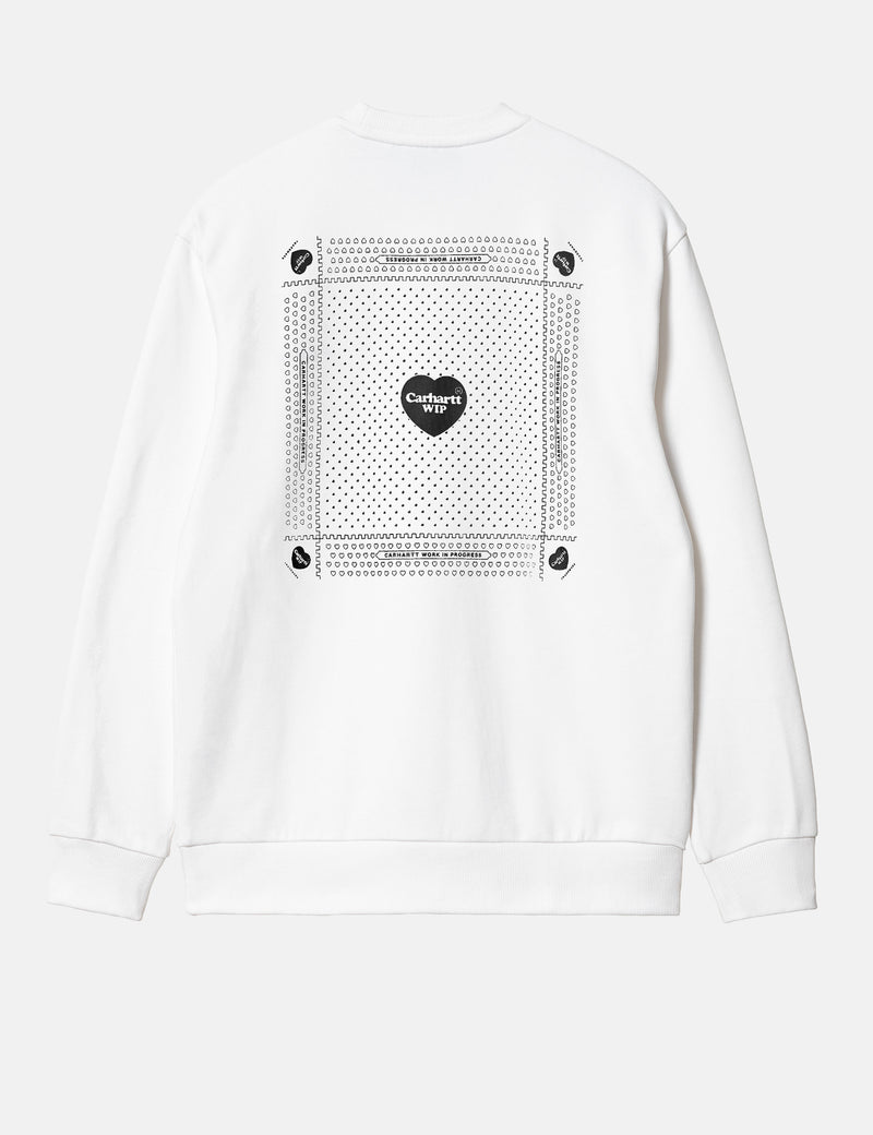 Carhartt-WIP Heart Bandana Sweatshirt (Loose) - White