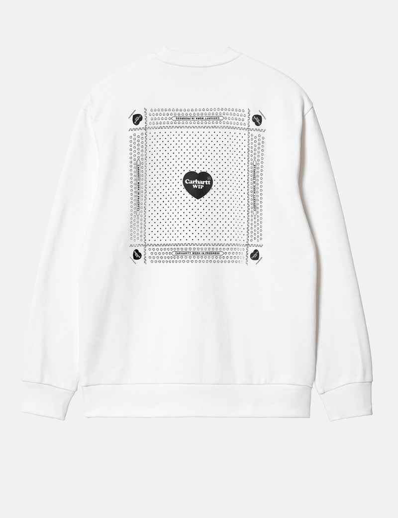 Carhartt-WIP Heart Bandana Sweatshirt (Loose) - White