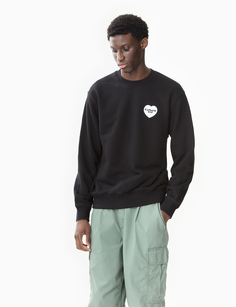 Carhartt-WIP Heart Bandana Sweatshirt (Loose) - Black