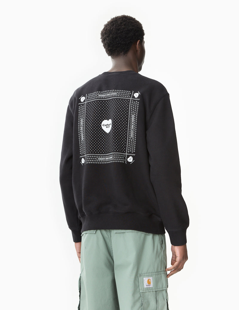 Carhartt-WIP Heart Bandana Sweatshirt (Loose) - Black