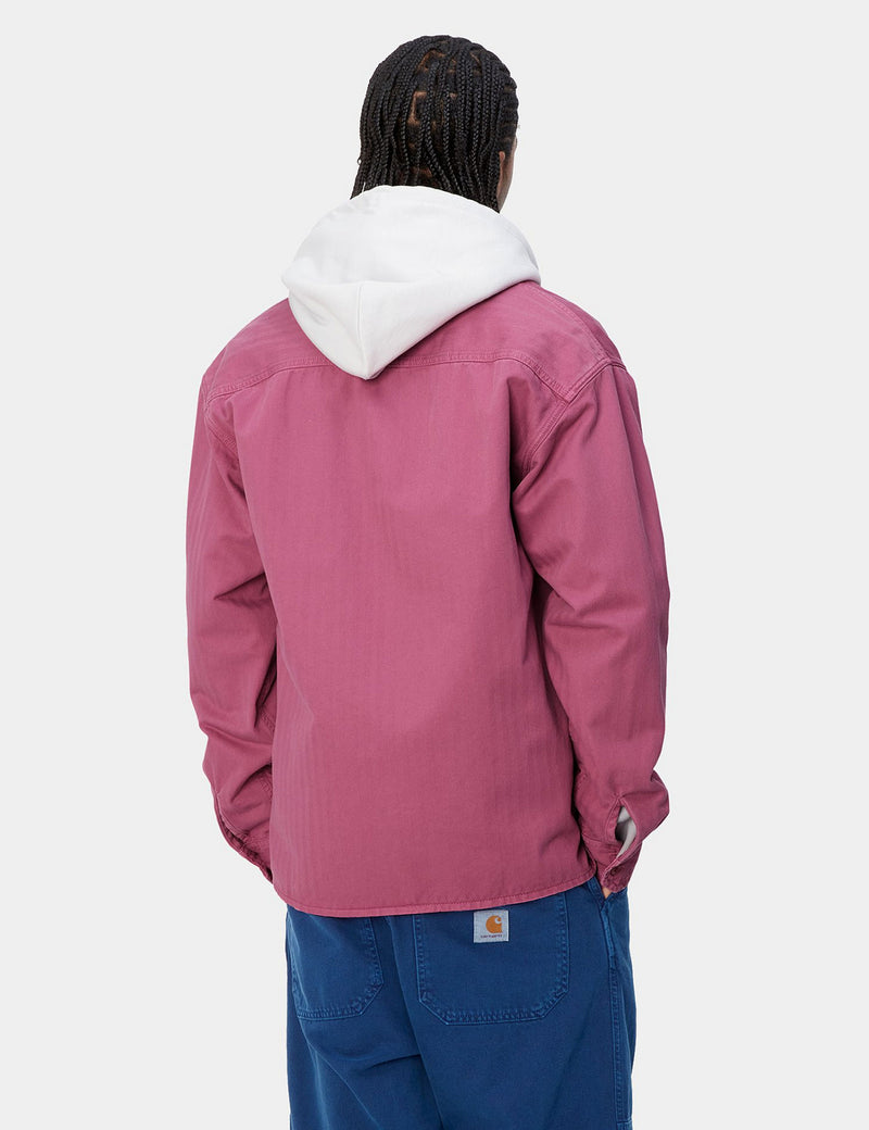 Carhartt-WIP Rainer Over Shirt - Magenta Pink Garment Dyed