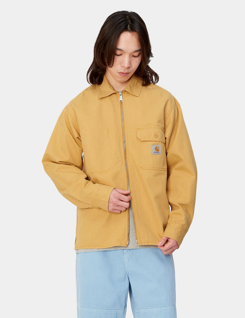 Carhartt-WIP Rainer Over Shirt - Sunray Yellow Garment Dyed
