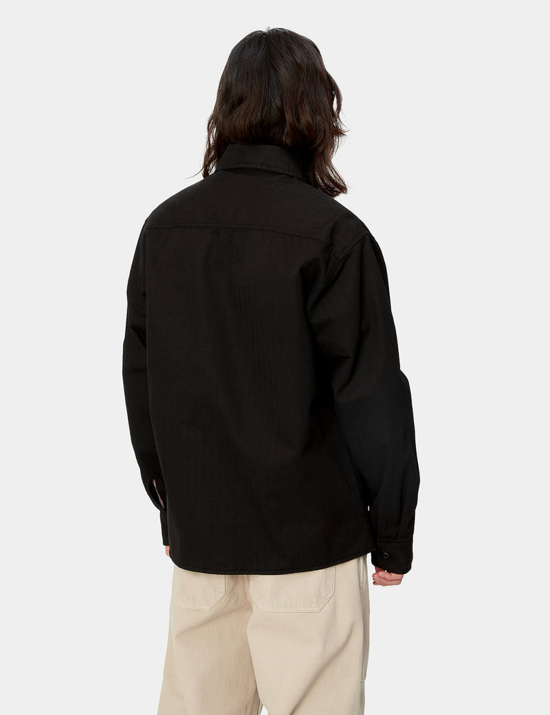 Carhartt-WIP Rainer Over Shirt - Black Garment Dyed