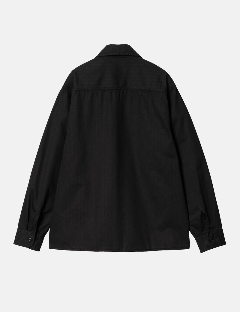 Carhartt-WIP Rainer Over Shirt - Black Garment Dyed