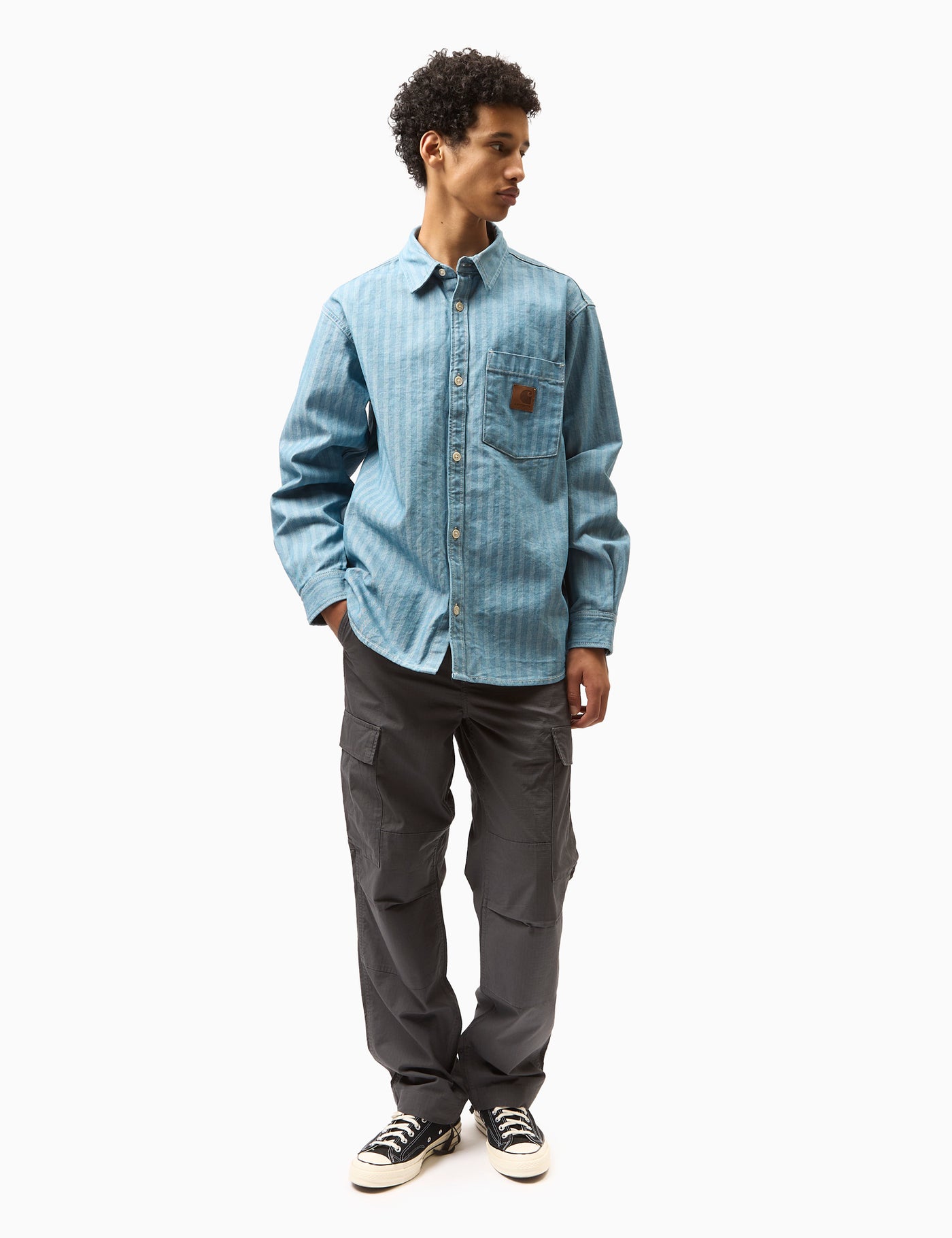 Carhartt WIP Menard Over Shirt - Blue Rinsed | Urban Excess