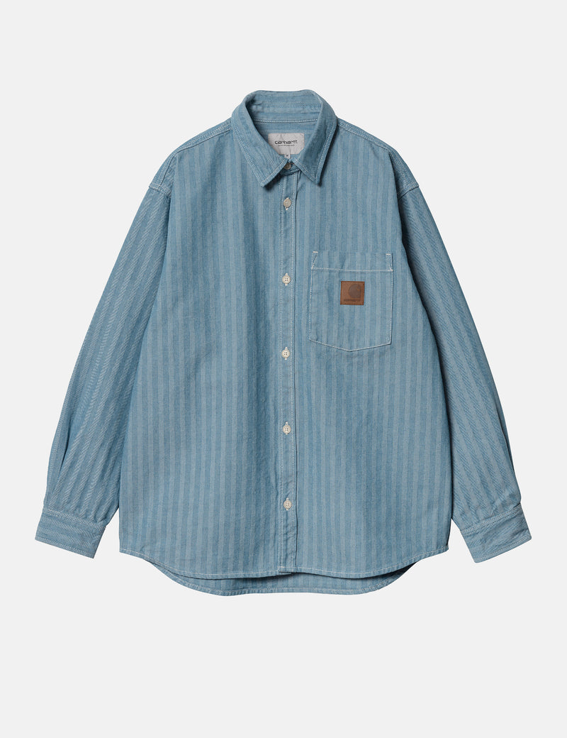 Carhartt WIP Menard Over Shirt - Blue Rinsed