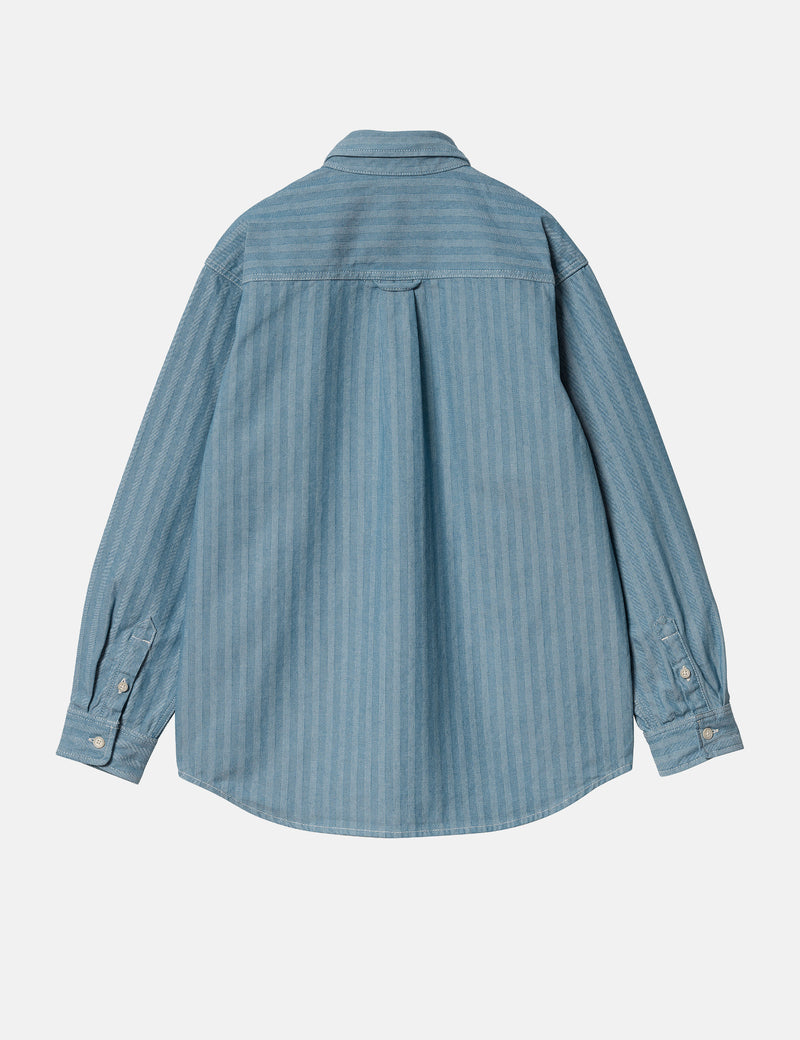 Carhartt WIP Menard Over Shirt - Blue Rinsed