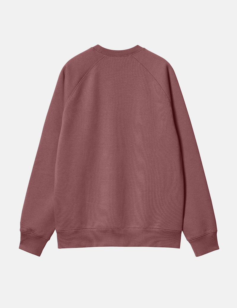 Carhart WIP Chase Sweatshirt - Dusty Fuchsia