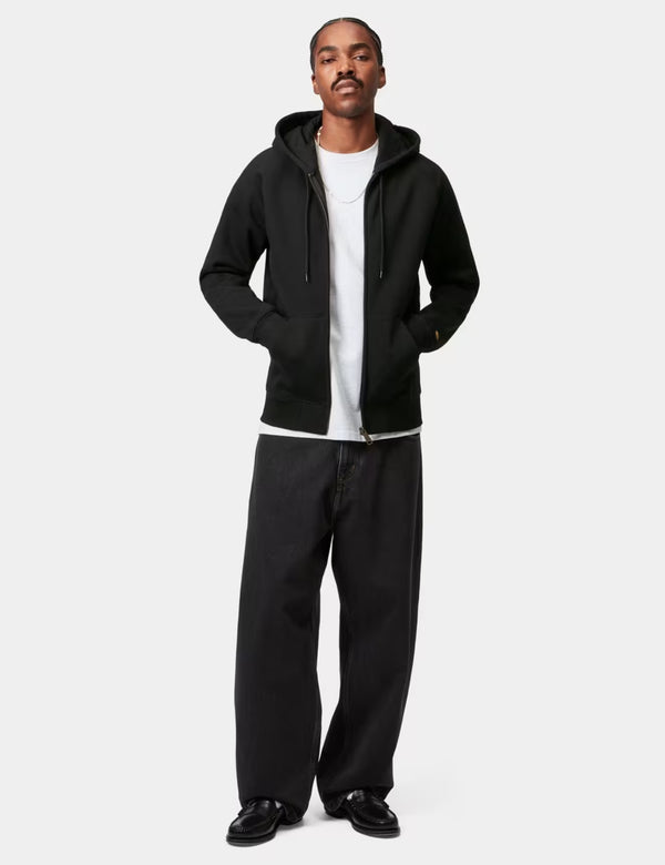 Carhartt WIP Hooded Chase Jacket - Black/Gold