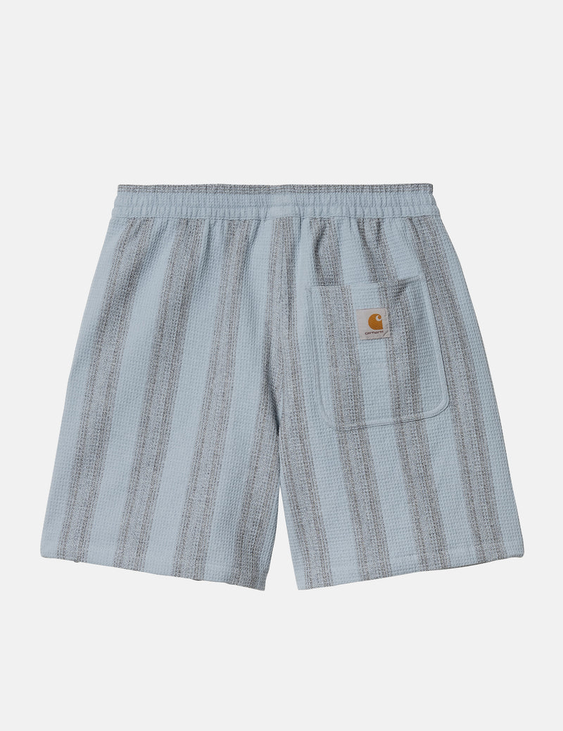 Carhartt WIP Dodson Stripe Shorts - Misty Sky Blue